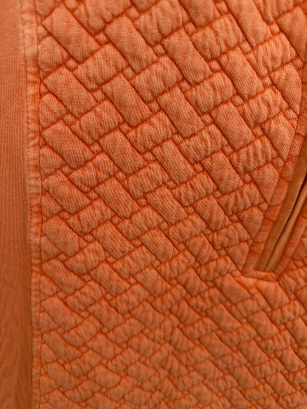 Soft Surroundings Golf Shores Orange Quilted Top size 1X - Picture 3 of 11